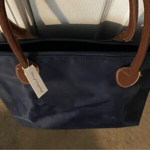 Navy Blue Microfiber Bag